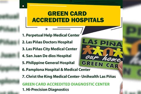 green card las piñas requirements 2023|Las Piñas City Government updates list of accredited facilities for .